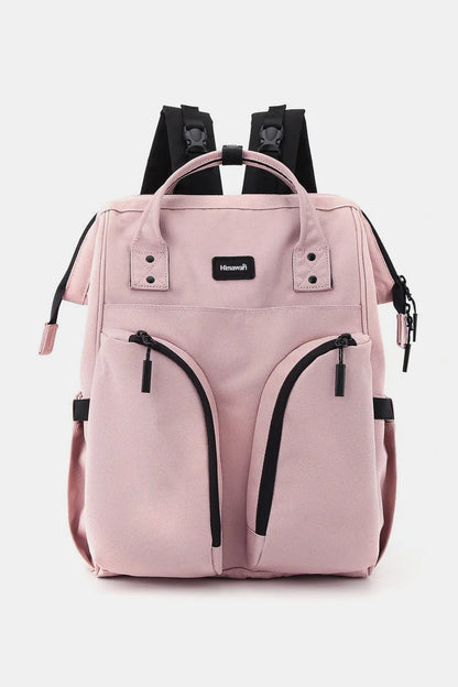Himawari Waterproof Backpack Bag with Multilayer Pockets Pink One Size Easy Apparels