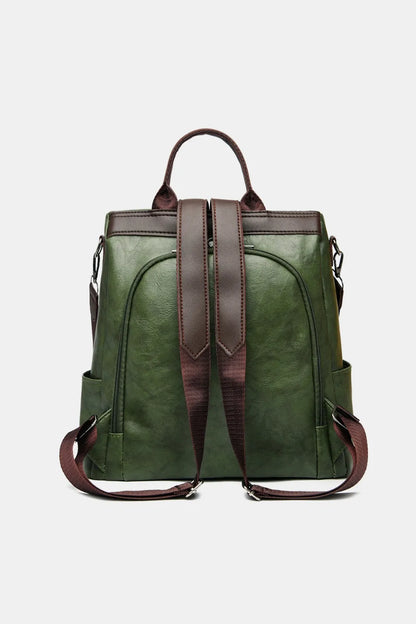 PU Leather Large Backpack Bag Easy Apparels