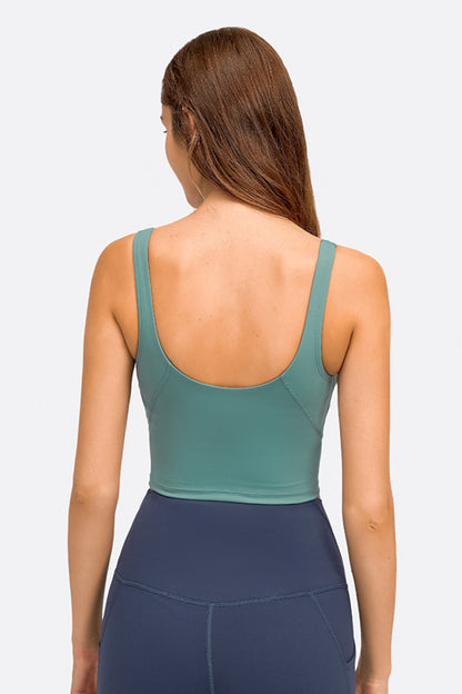 Millennia Deep V-Neck Crop Sports Bra Easy Apparels
