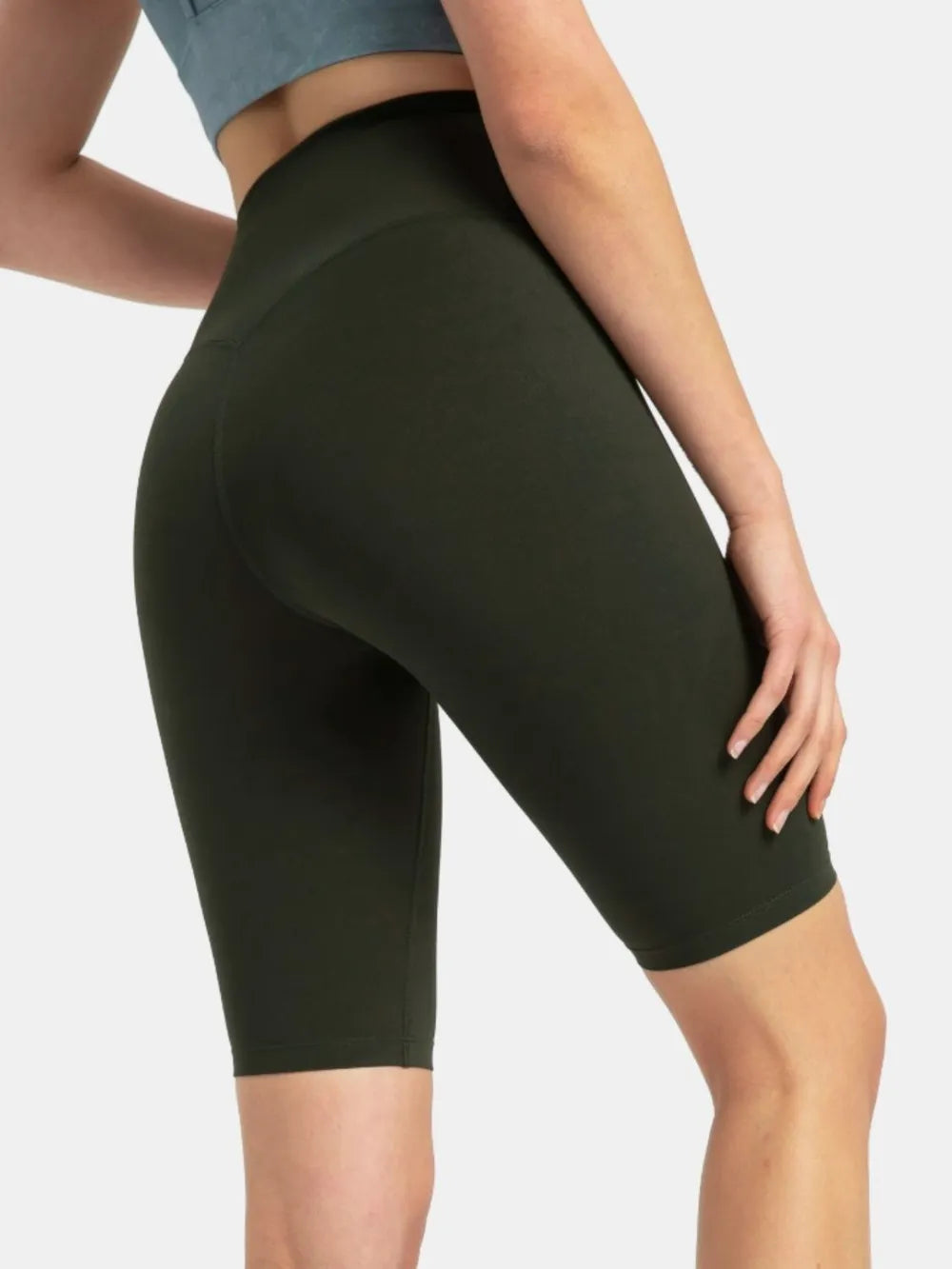 Millennia High Rise Wide Waistband Active Shorts Easy Apparels