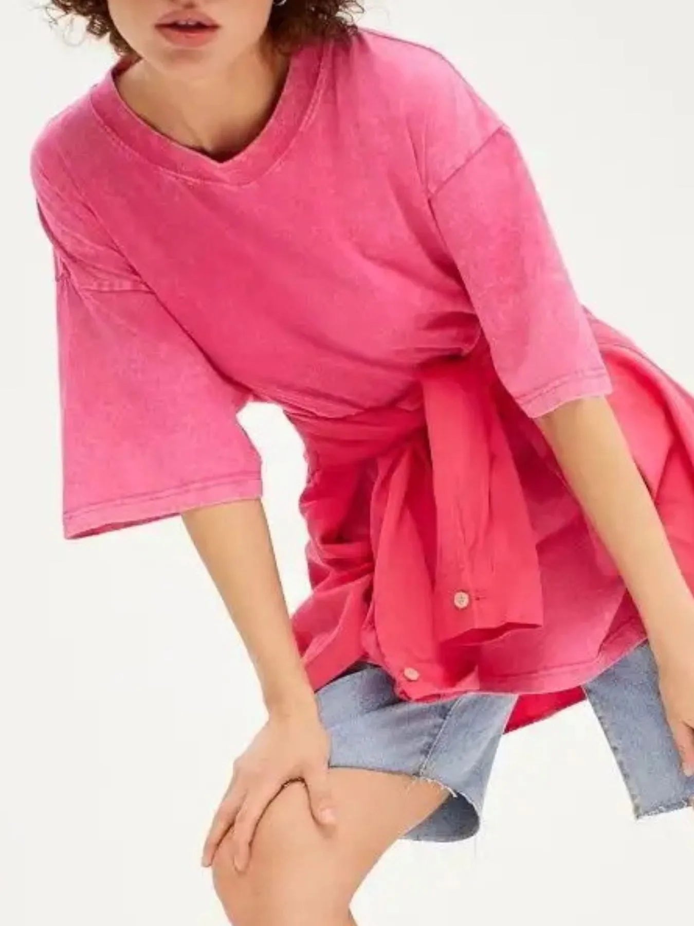Trendsi Round Neck Short Sleeve T-Shirt