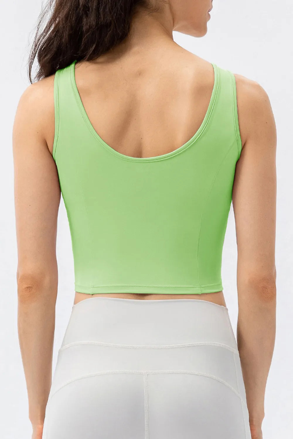 Round Neck Wide Strap Active Tank Easy Apparels