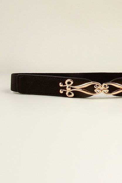 Alloy Buckle Elastic Belt Easy Apparels