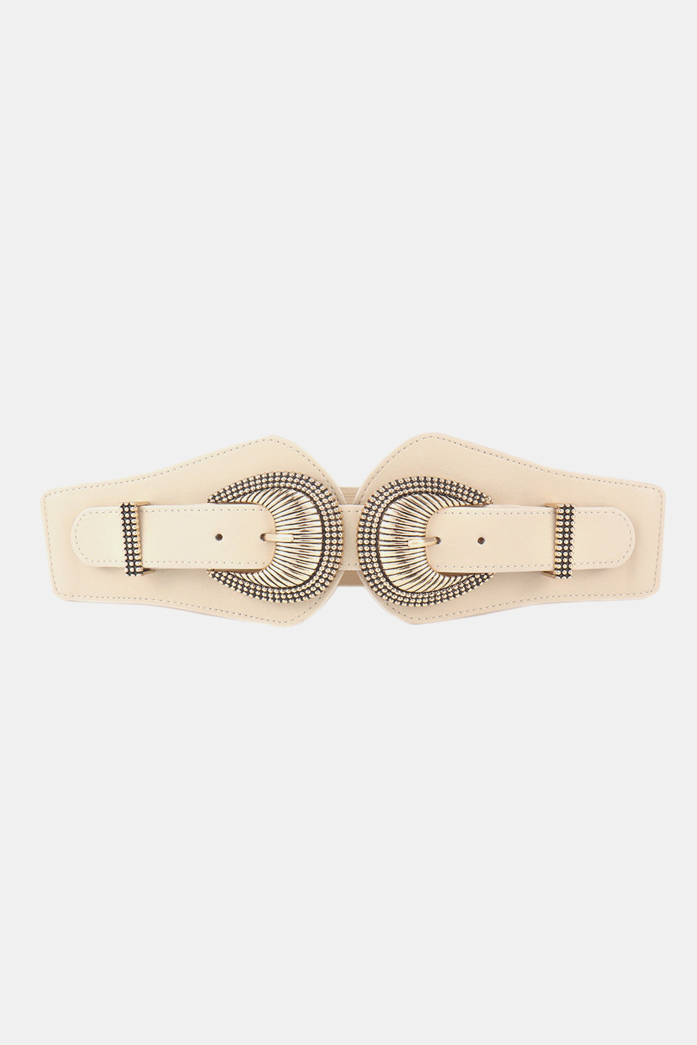 Shell Double Buckle Elastic Wide Belt Easy Apparels