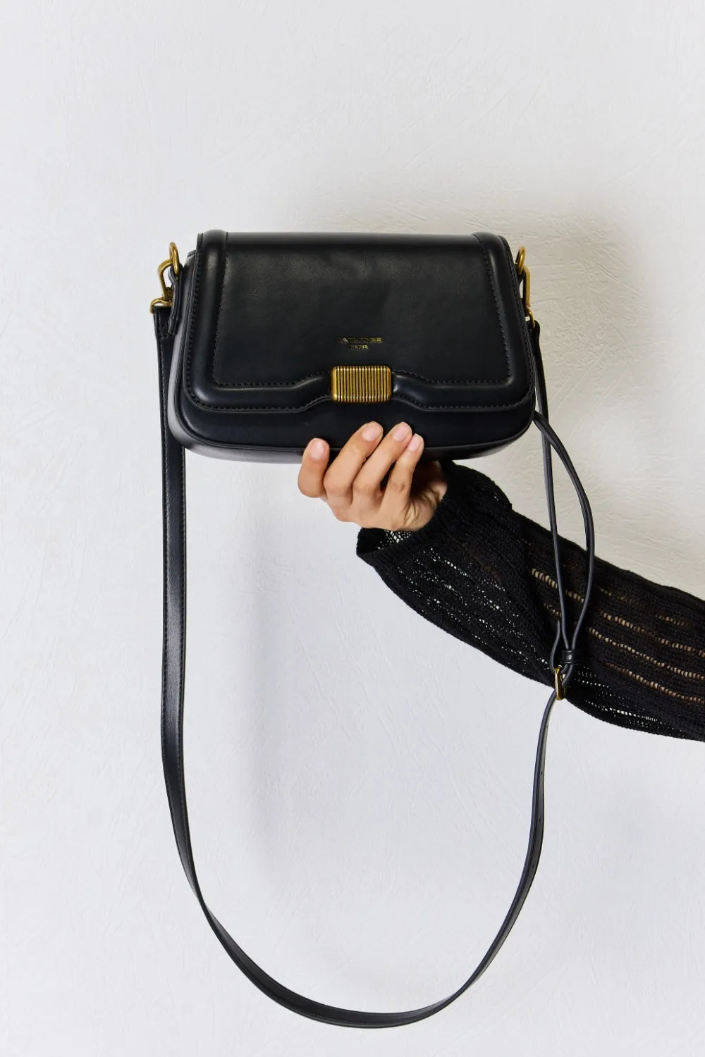 David Jones PU Leather Crossbody Bag Easy Apparels