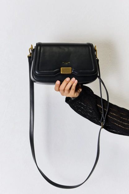 David Jones PU Leather Crossbody Bag Easy Apparels