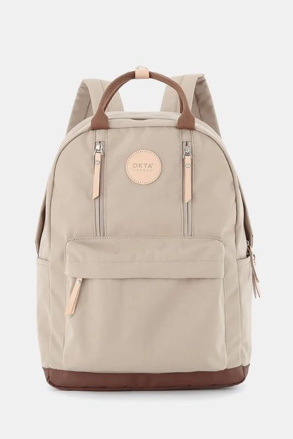 Himawari Waterproof Backpack Bag with Multilayer Pockets Khaki One Size Easy Apparels