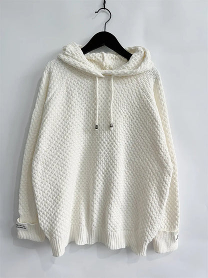 Drawstring Long Sleeve Hooded Sweater Easy Apparels