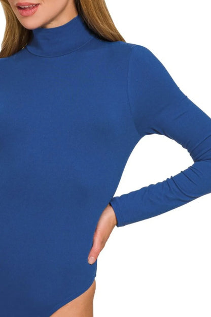 Trendsi Zenana Mock Neck Long Sleeve Bodysuit
