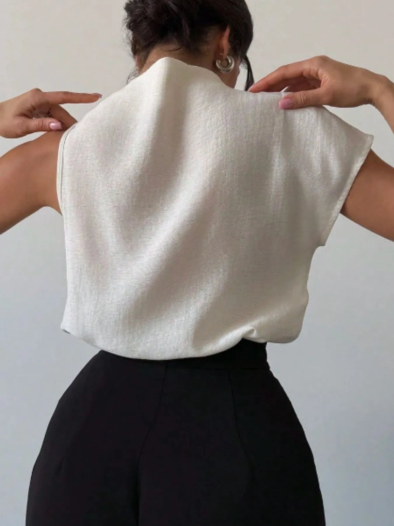 Trendsi Mock Neck Solid Color Tank