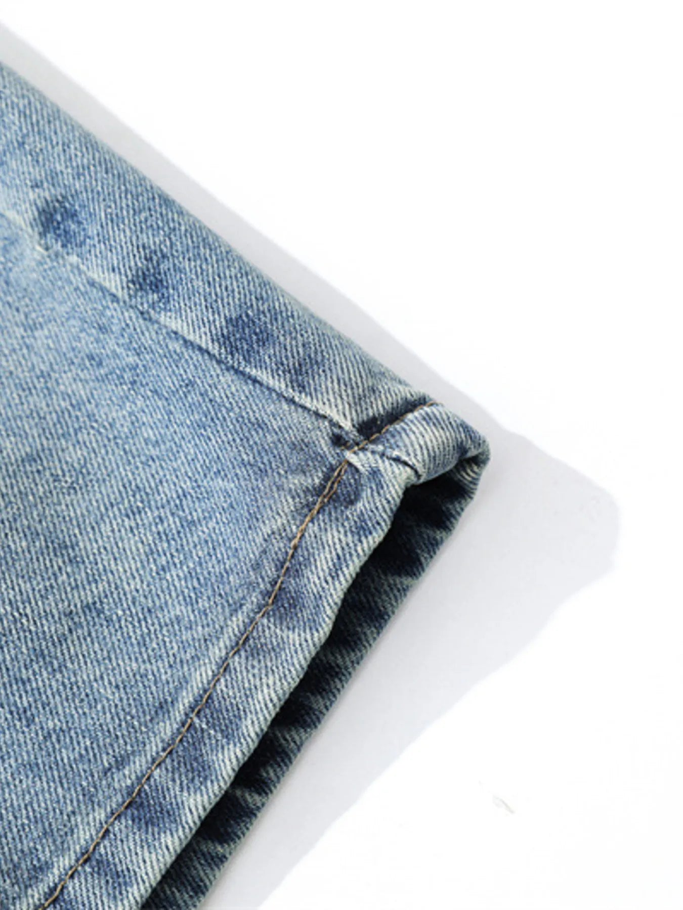 Men's Washed Wide Leg Denim Shorts Easy Apparels