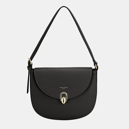 David Jones Metal Buckle Shoulder Bag Black One Size Easy Apparels