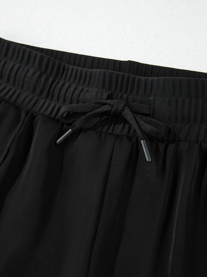 High Waisted Drawstring Swim Shorts Easy Apparels