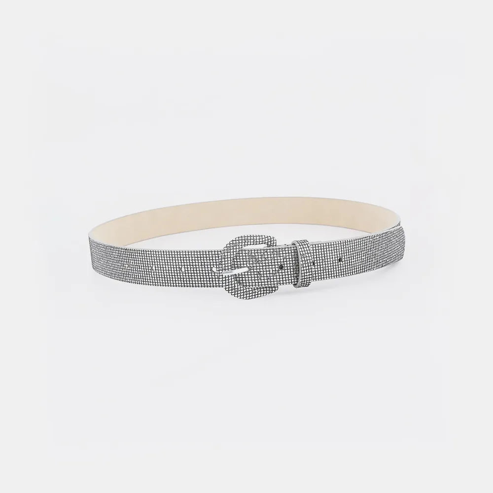 Sequin PU Leather Belt Easy Apparels