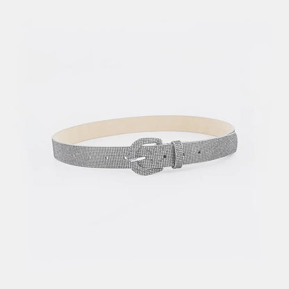 Sequin PU Leather Belt Easy Apparels