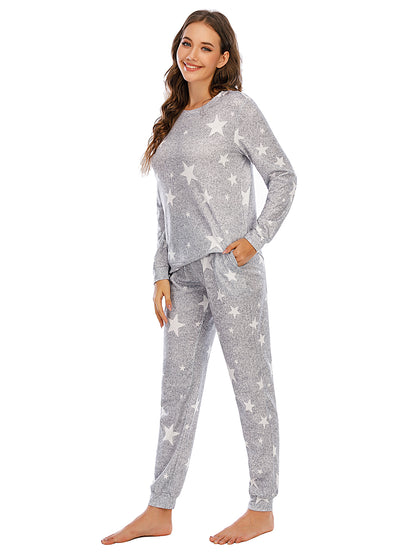 Star Top and Pants Lounge Set Easy Apparels
