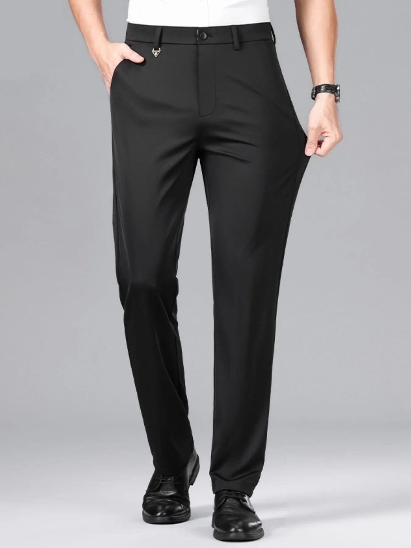 Men's Loose Fit Pants Black Easy Apparels