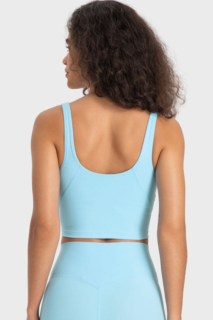 Millennia Deep V-Neck Crop Sports Bra Easy Apparels