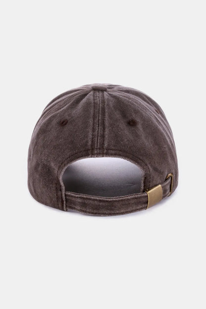 Zenana Washed ATLANTA Embroidered Baseball Cap Easy Apparels