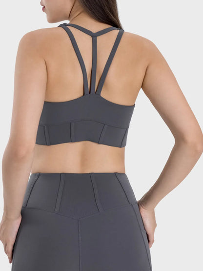 Millennia Square Neck Wide Strap Active Tank Easy Apparels