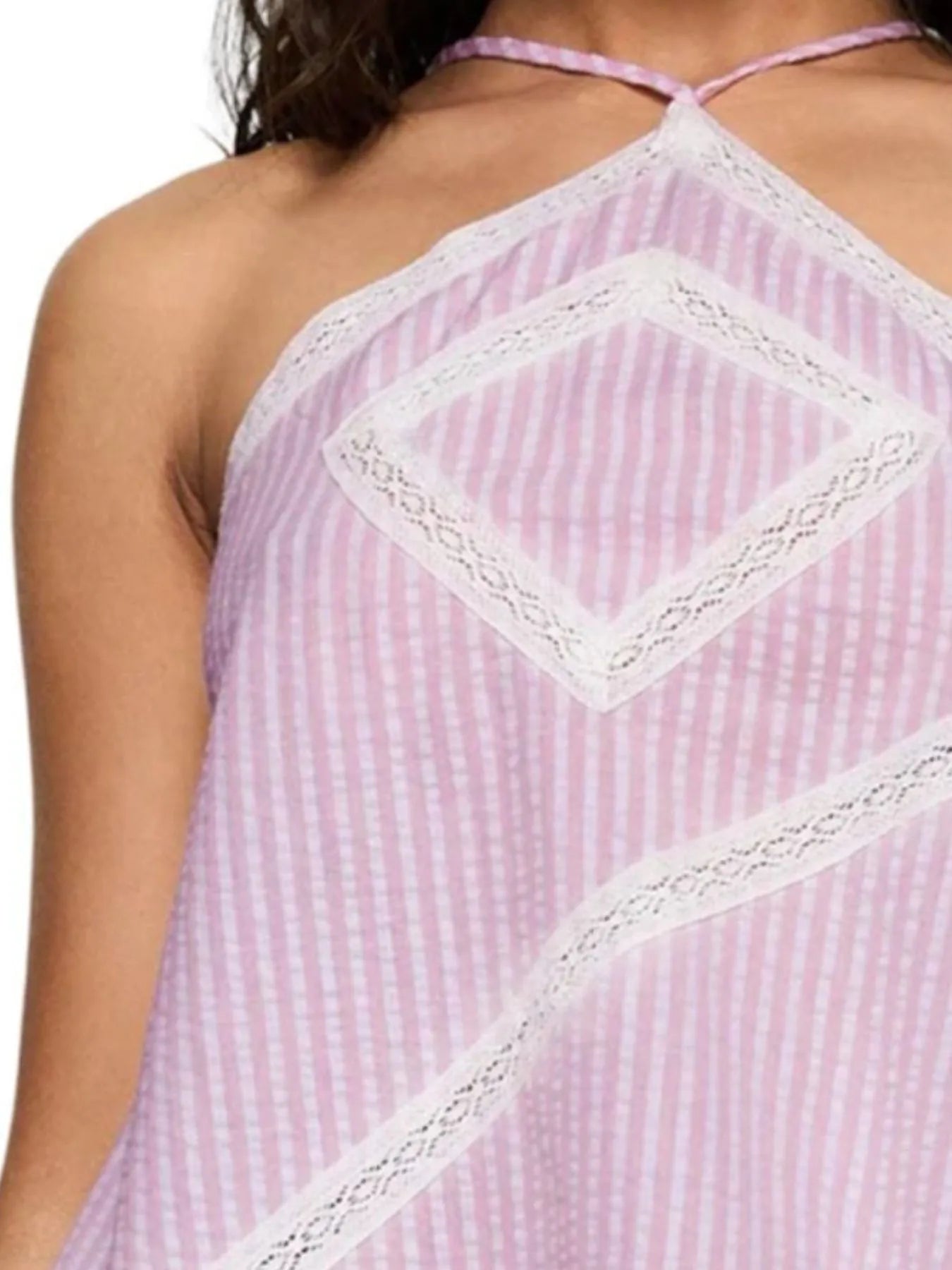 Trendsi Striped Halter Neck Cami