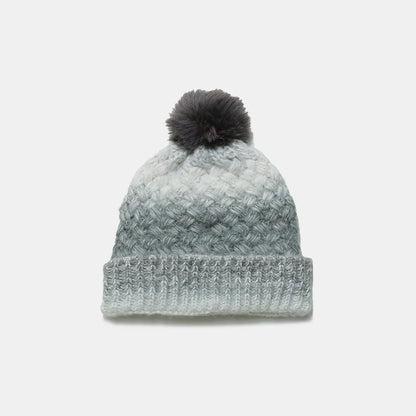 Gradient Knit Hat with Pompom Easy Apparels