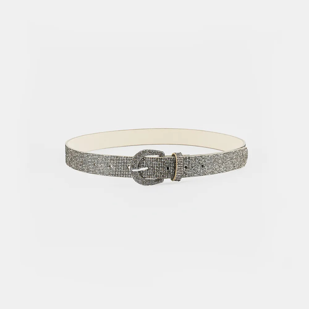 Sequin PU Leather Belt Easy Apparels