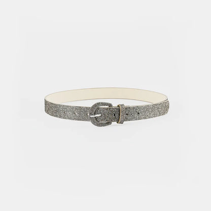 Sequin PU Leather Belt Easy Apparels