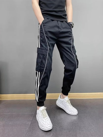 Men's Plus Size Side Striped Joggers Easy Apparels