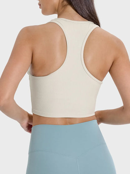 Millennia Scoop Neck Wide Strap Active Tank Easy Apparels