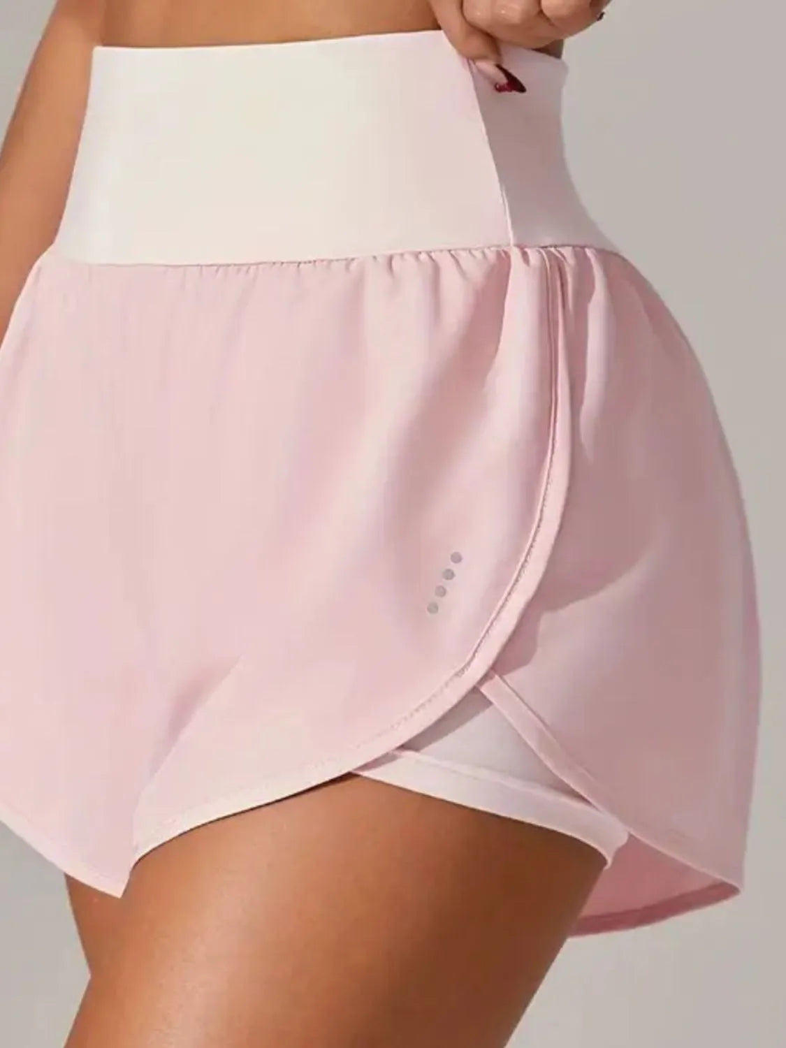 Pocketed High Waist Active Shorts Easy Apparels