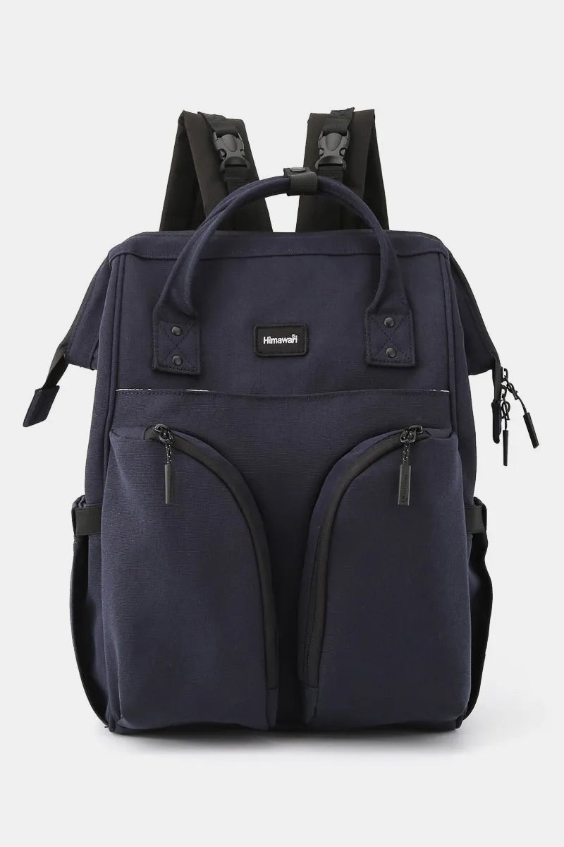 Himawari Waterproof Backpack Bag with Multilayer Pockets Navy One Size Easy Apparels