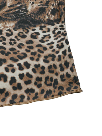 Trendsi Leopard Print Long Sleeve Fitted T-Shirt