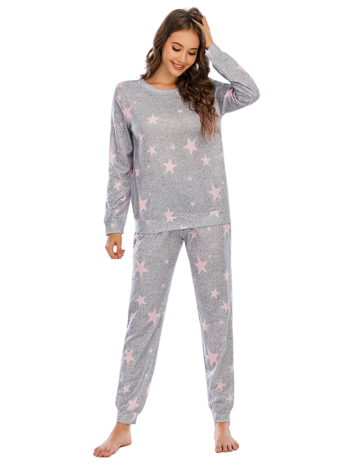 Star Top and Pants Lounge Set Easy Apparels