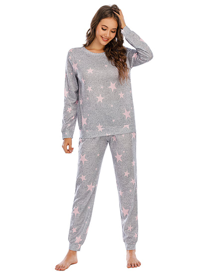 Star Top and Pants Lounge Set Easy Apparels