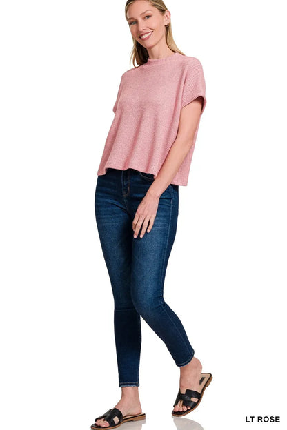 Zenana Sweater Boxy Top & Long Pants Set Easy Apparels