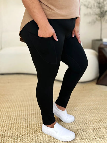 Wide Waistband Sports Leggings Easy Apparels