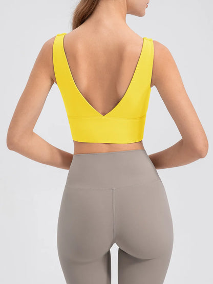 Scoop Neck Wide Strap Active Tank Easy Apparels