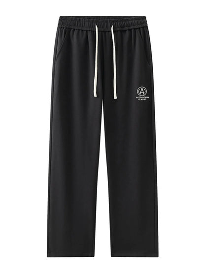 Men's Plus Size Drawstring Sweatpants with Pockets Black Easy Apparels
