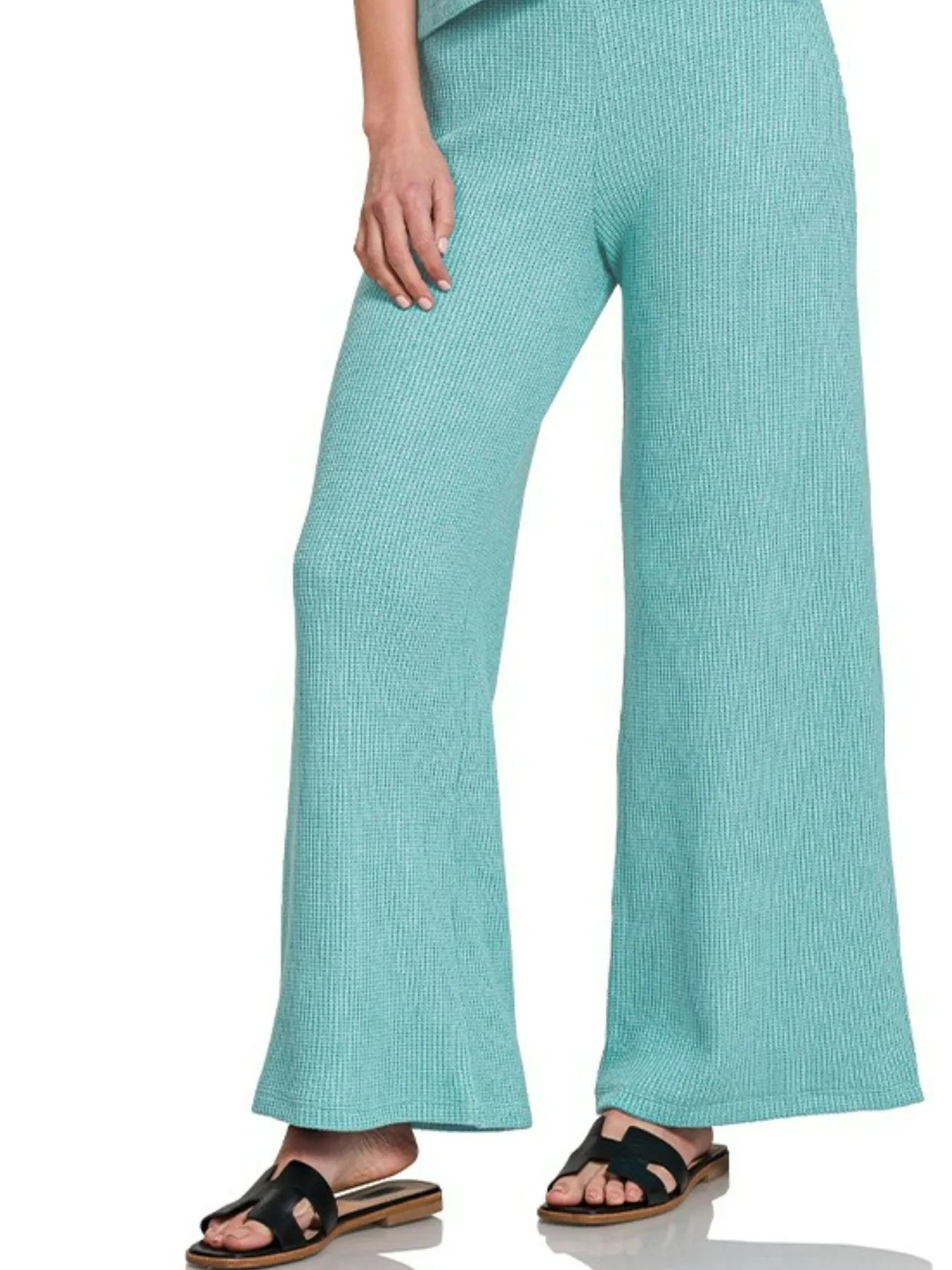 Zenana Sweater Boxy Top & Long Pants Set Easy Apparels