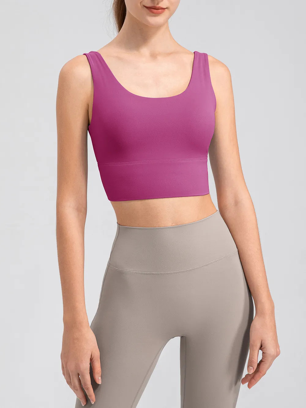 Scoop Neck Wide Strap Active Tank Easy Apparels