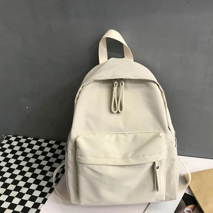 Zip Cotton Backpack Bag Easy Apparels