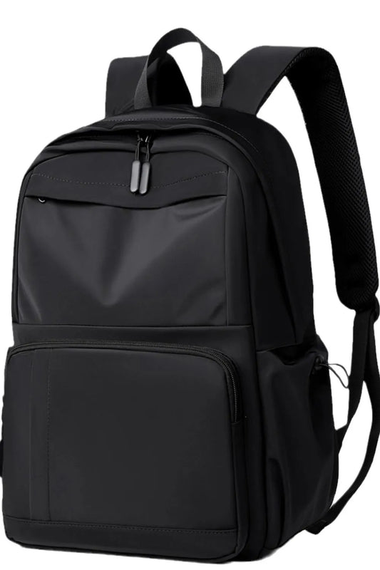 Multi-Pockets Solid Color Backpack Bag Easy Apparels