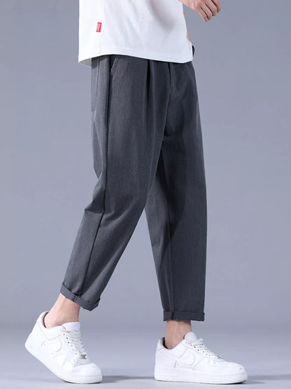 Men's Relaxed Fit Pants Dark Gray Easy Apparels