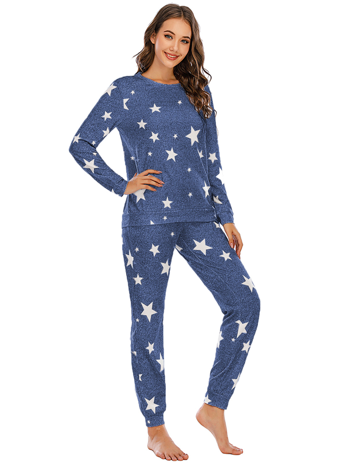 Star Top and Pants Lounge Set Easy Apparels