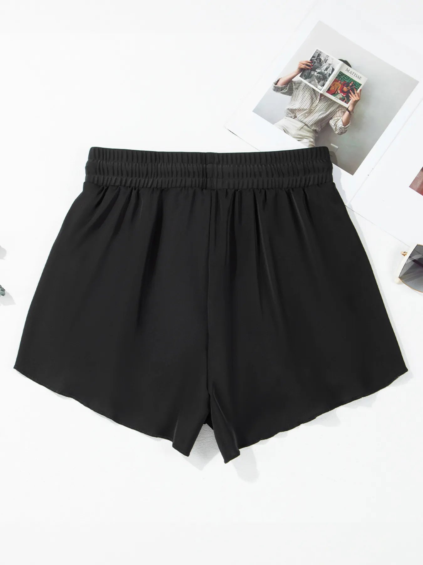 High Waisted Drawstring Swim Shorts Easy Apparels