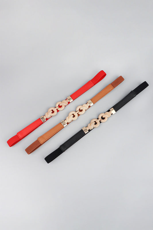 Zinc Alloy Buckle PU Leather Belt Easy Apparels