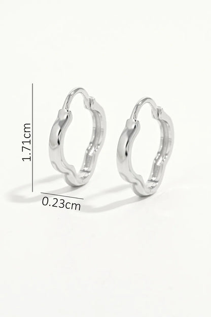 925 Sterling Silver Inlaid Zircon Earrings Easy Apparels