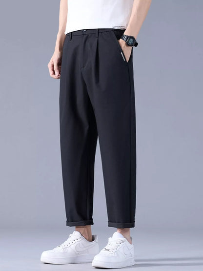 Men's Relaxed Fit Pants Black Easy Apparels