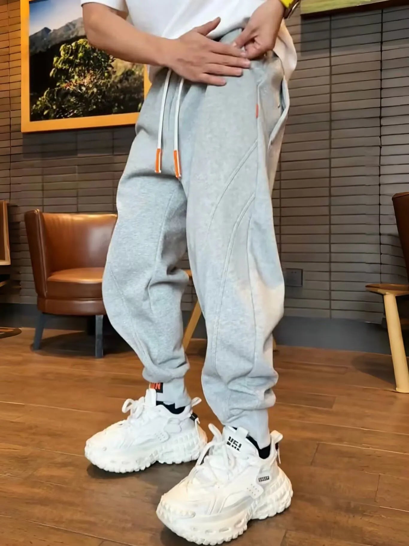 Men's Plus Size Casual Drawstring Joggers Easy Apparels
